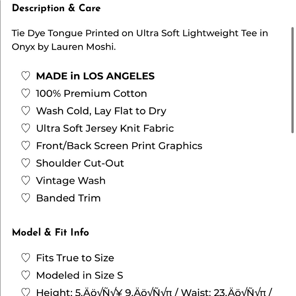 Lauren Moshi black shirt sleeve t shirt - Picture 6 of 6